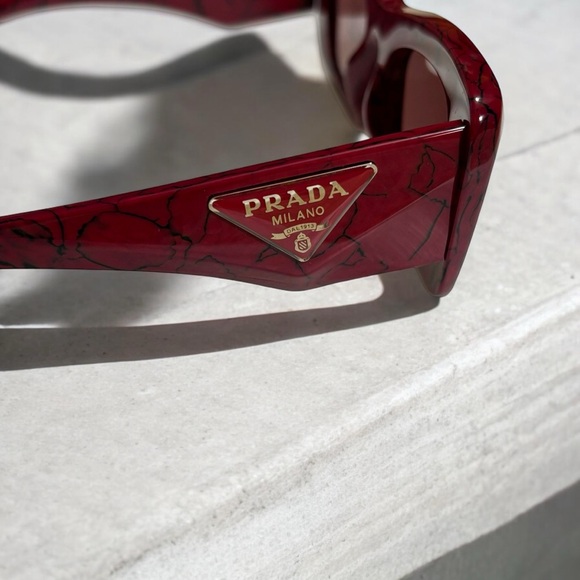 Women’s Prada Rectangle Marble Sunglasses main image 7
